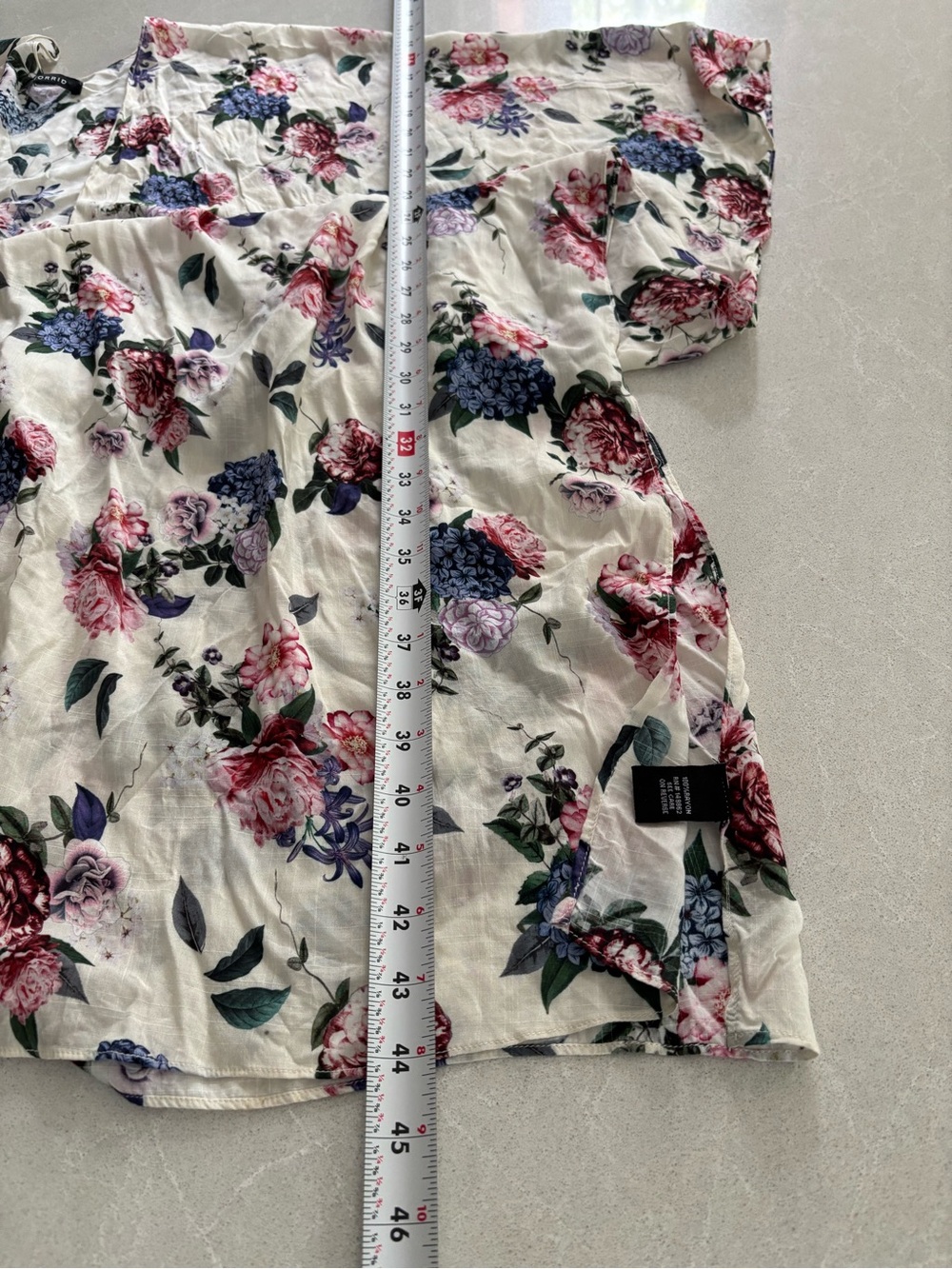 Torrid Floral Chiffon Open Front Kimono Cardigan Duster XL OS Flowy Boho Resort - Picture 12 of 12